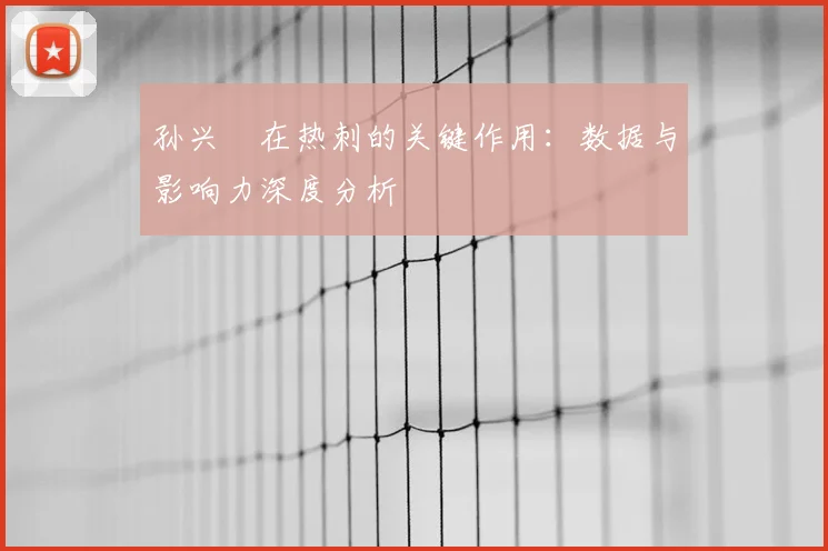 孙兴慜在热刺的关键作用:数据与影响力深度分析